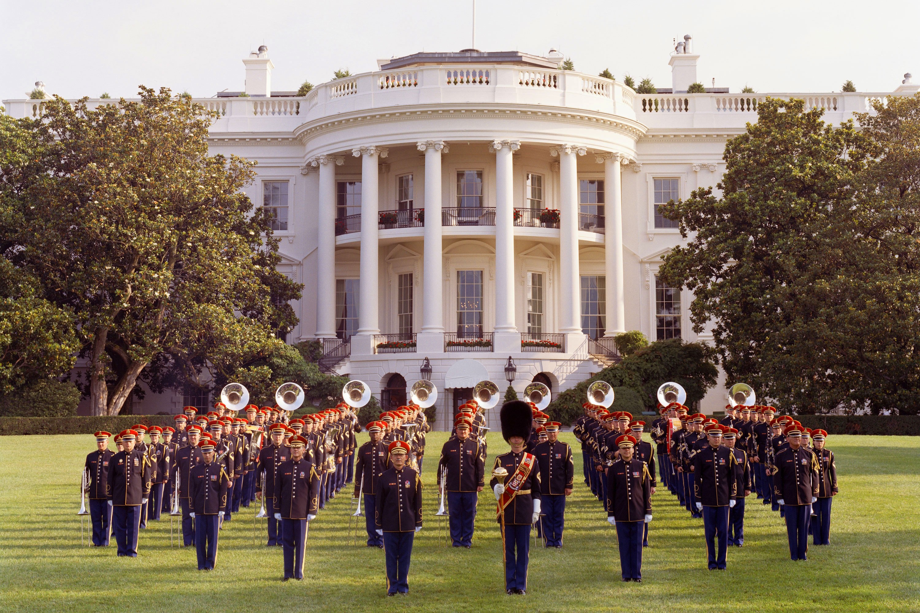 US Army Band performing at the White House